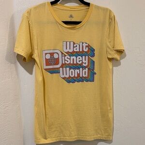 Yellow Walt Disney World T-Shirt Adult Small